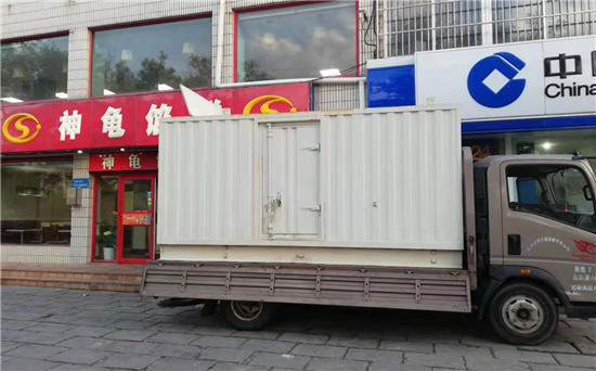 南宝镇出租发电机施工案例